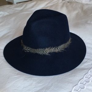 Navy Felt Fedora